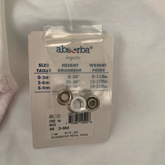 NWT Vintage Absorba Bunny Bodysuits Onesies 3-6M - Picture 8 of 8